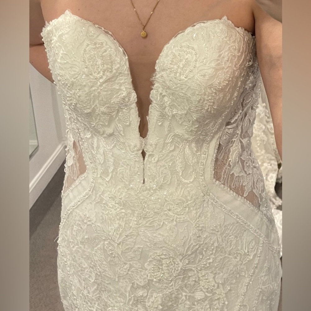 Lace and Tulle Ivory/Rum Wedding Dress